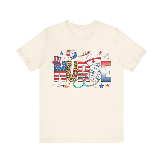USA Nurse Pattern T-Shirt