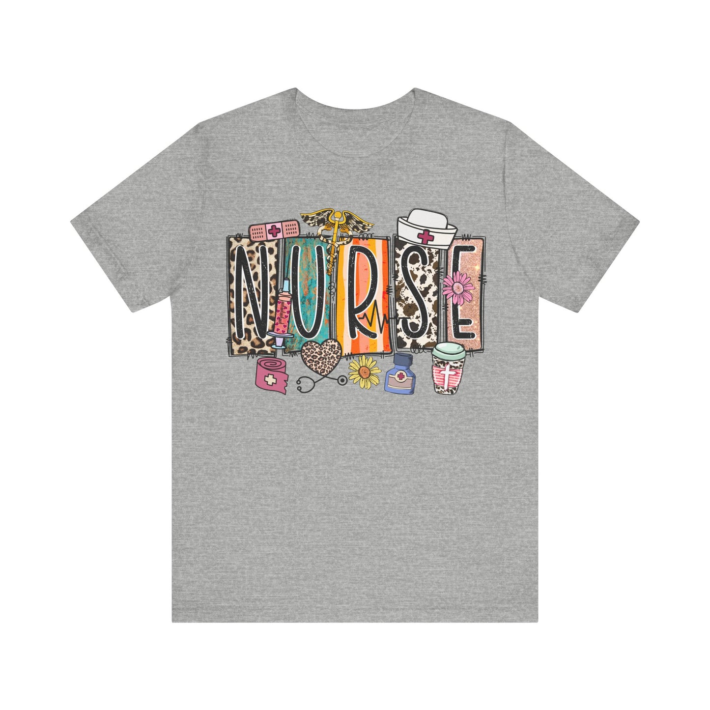 Leopard Print Nurse T-Shirt
