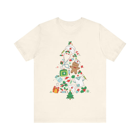 Nurse Christmas Tree T-Shirt