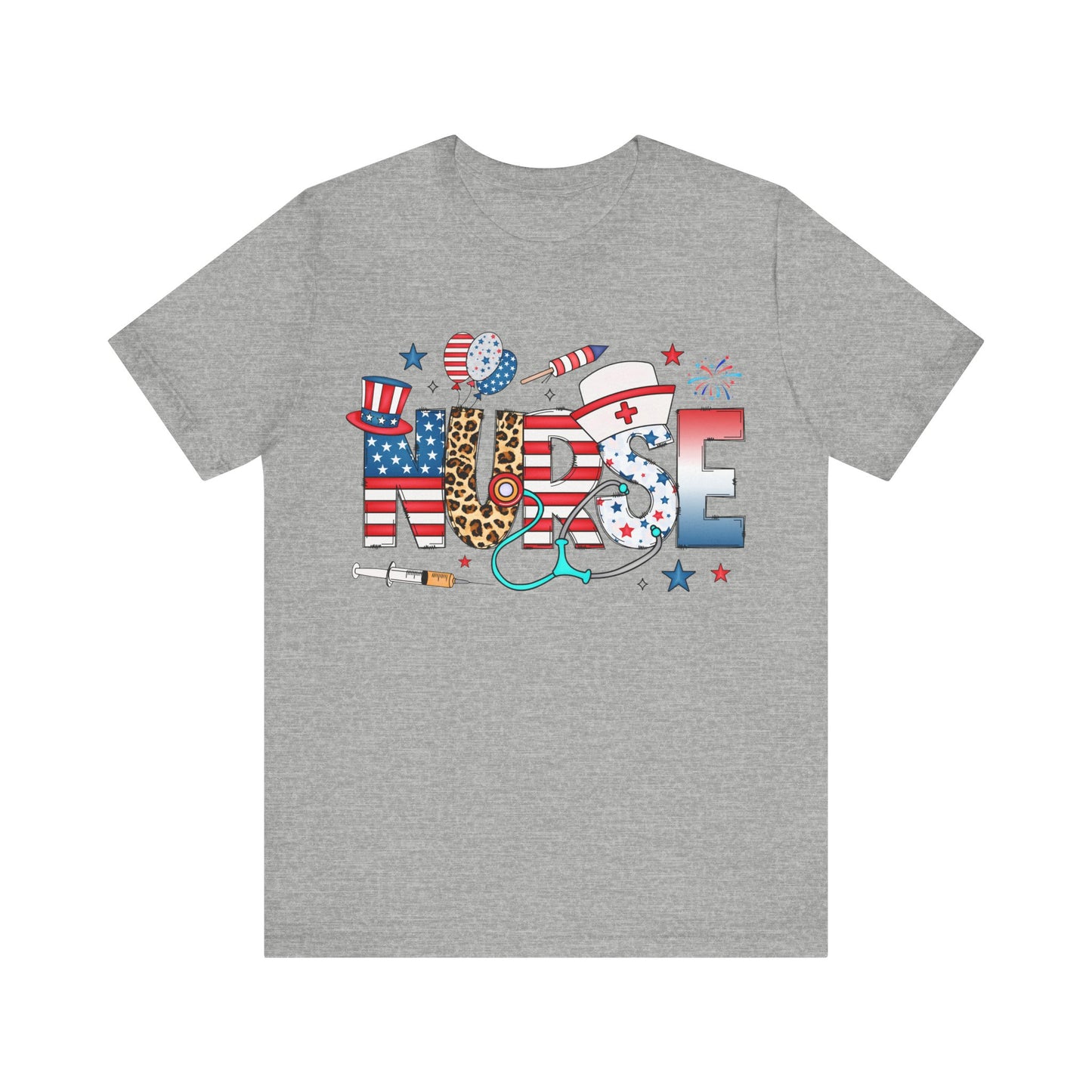USA Nurse Pattern T-Shirt