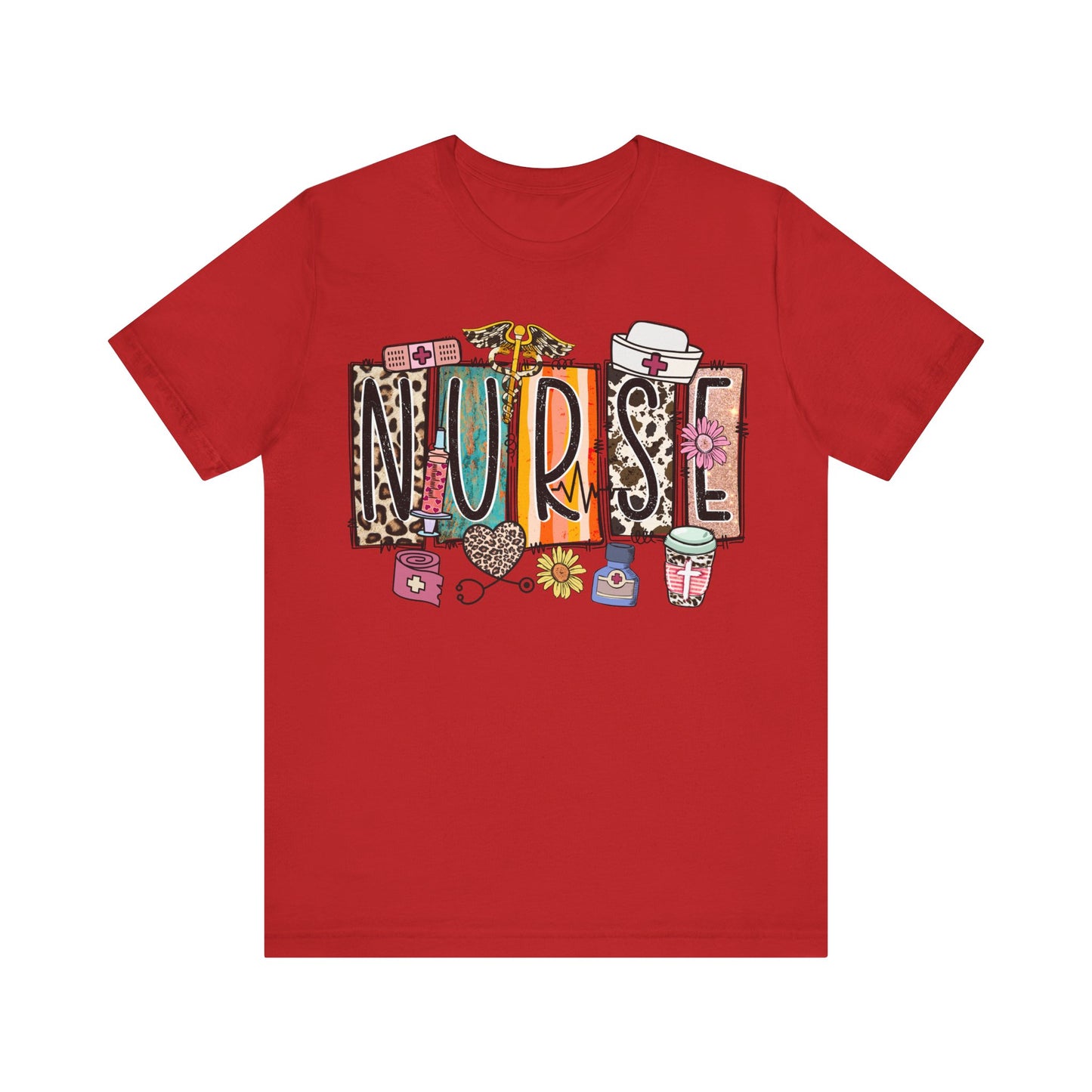 Leopard Print Nurse T-Shirt