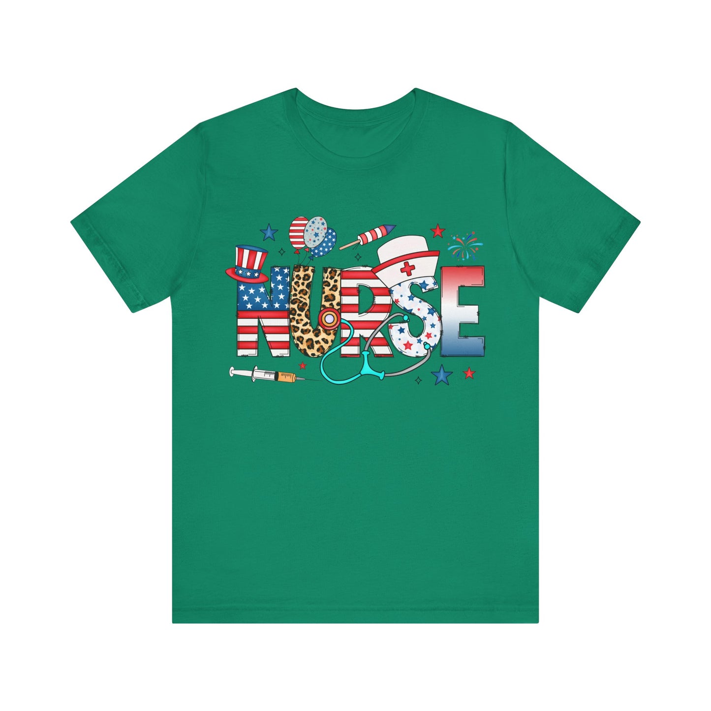 USA Nurse Pattern T-Shirt