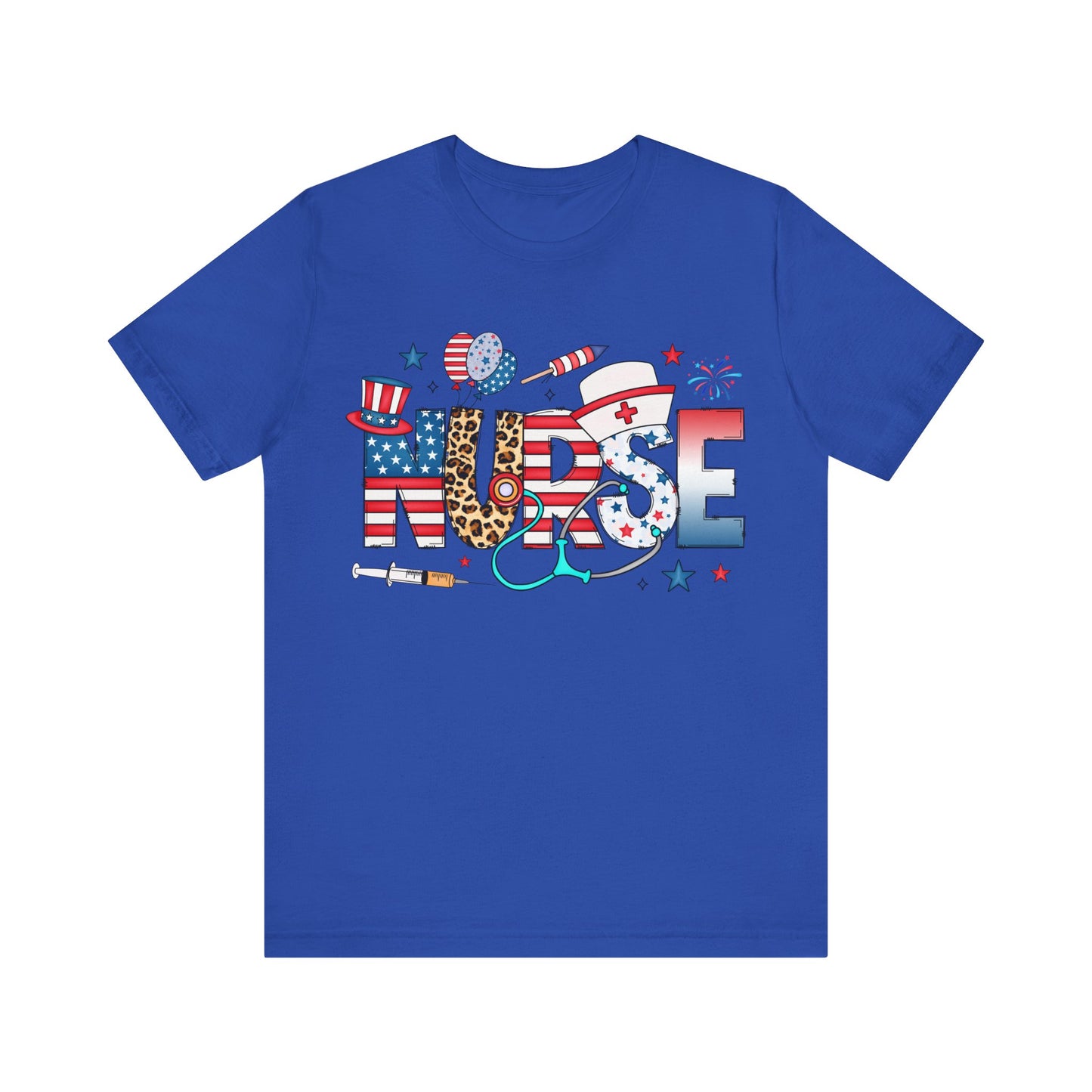 USA Nurse Pattern T-Shirt