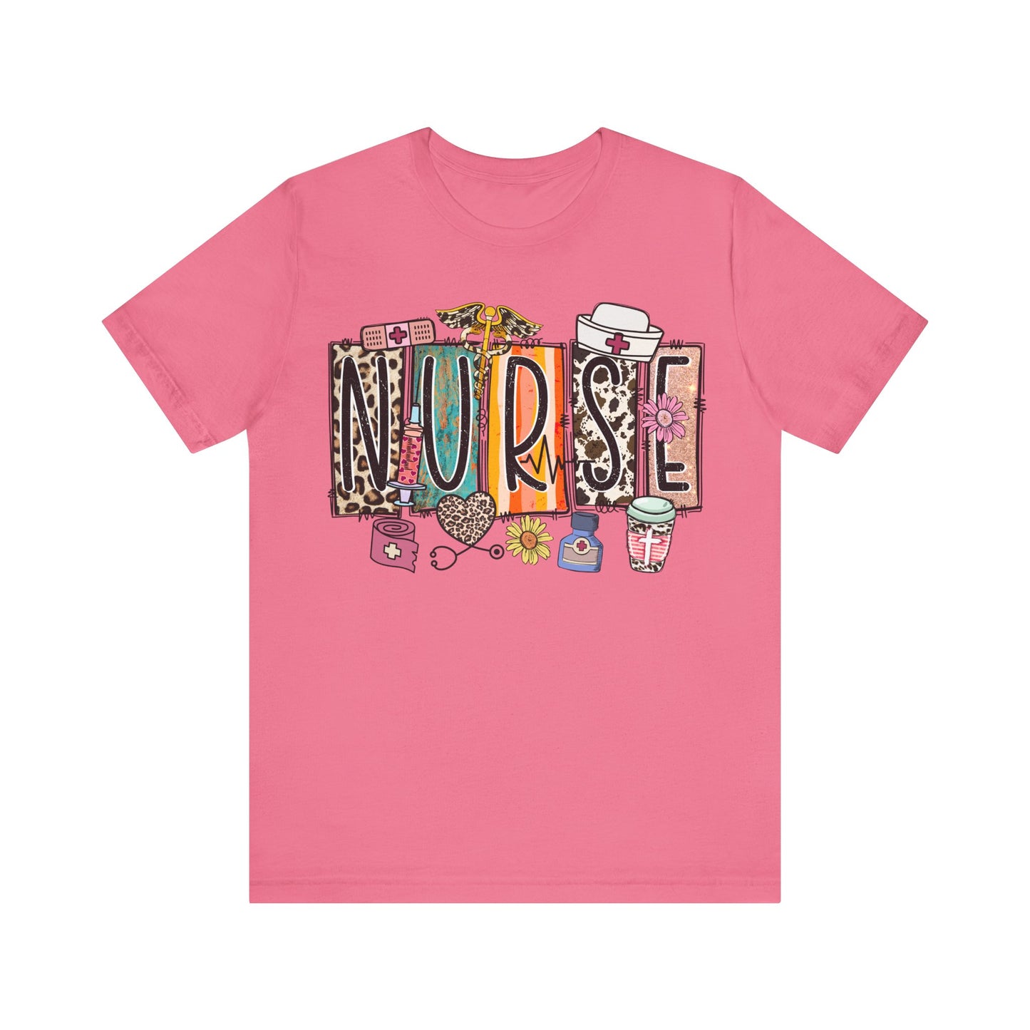 Leopard Print Nurse T-Shirt