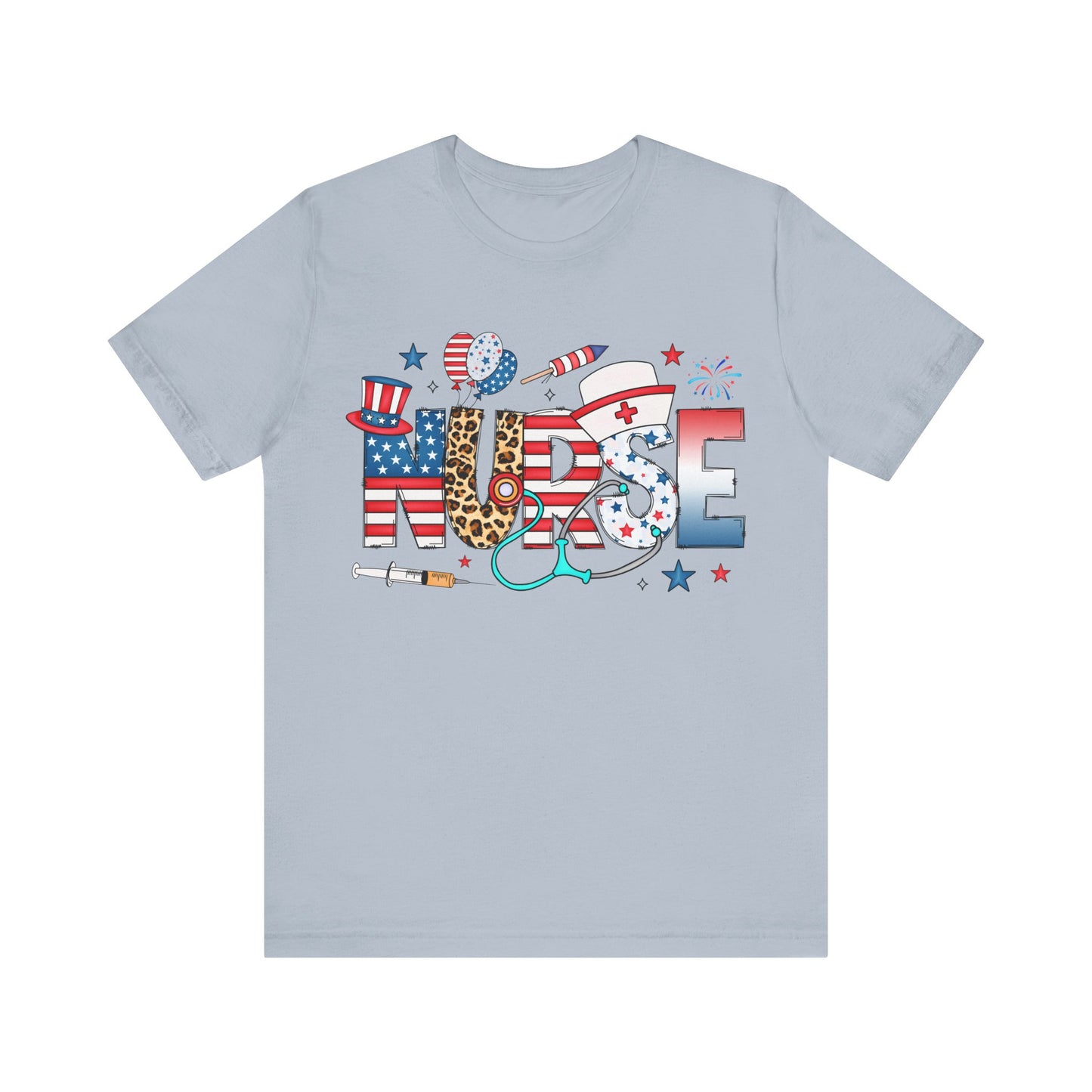 USA Nurse Pattern T-Shirt