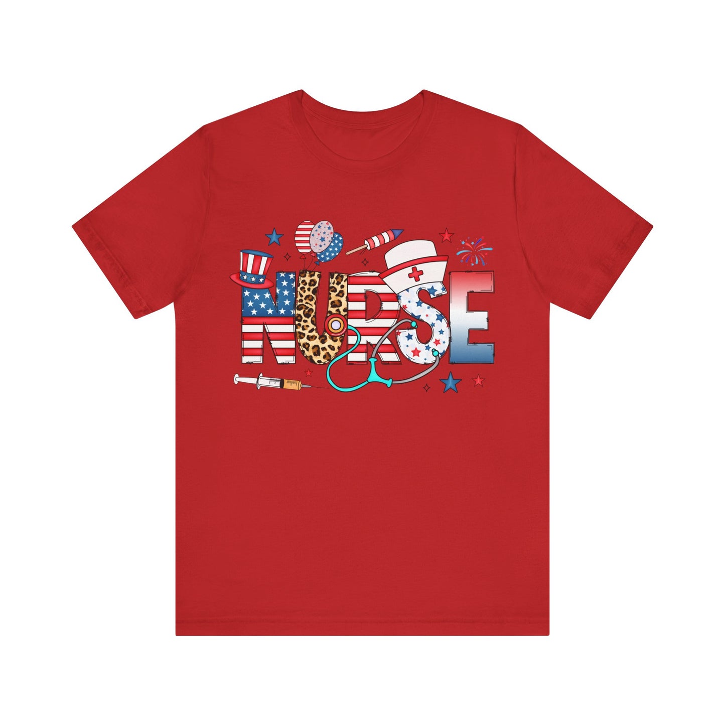 USA Nurse Pattern T-Shirt